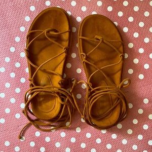 Beautiful Suede Grecian Sandals